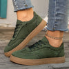 Women’s Round Toe Elegant Student Casual Lace-Up Shoes by FitiqueFit