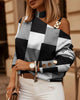 Women's Elegant Zip-Front Blouse by FitiqueFit