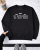 Wednesday embroidered sweatshirt by Madness & Mayhem LLC