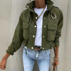 Women’s stand collar drawstring hem jacket by FitiqueFit