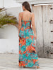 Printed Surplice Spaghetti Strap Dress