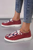 Racing Red Polka Dot Stars and Stripes Independent Day Casual Shoes by Wild and Free Boutique