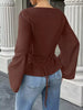 Tied Long Sleeve T-Shirt by Simply Love