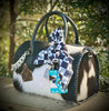 Premium Western Upcycled LV Cowhide Leather Speedy Bag by Neon Spur