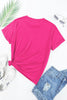 Rose Red Sequined Baseball Graphic Cotton T Shirt by Wild and Free Boutique
