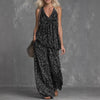 Women’s Leopard Print Sleeveless Top and Chiffon Pants Set by FitiqueFit