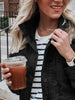 Retro Pocketed Long Sleeve Zip-Up Jacket Lightweight & Stylish Outerwear for Everyday Wear by Stevvex