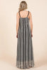 Plus Size Striped Scoop Neck Beaded Strap Maxi Cami Dress – Elegant and Stylish Cami Dress , Beaded Straps, and Flattering Scoop Neckline by Stevvex