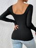 Ribbed Long Sleeve T-Shirt by Simply Love