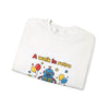 Retro Toy Robot Crewneck Sweatshirt | Throwback Kid, Primary Color Retro by Tristan’s Treehouse