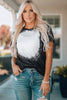 Tie-Dye Round Neck Short Sleeve T-Shirt