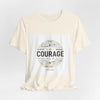 Courage Minimal Wordcloud Tee | Fresh-Start Minimalism, New Page Apparel by Tristan’s Treehouse
