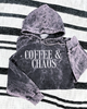 coffee & chaos mineral wash Hoodie by Madness & Mayhem LLC