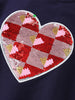 Children's Heart Sequin Ruffle Sleeve T-Shirt by Simply Love