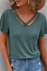 V-Neck Short Sleeve T-Shirt by Simply Love
