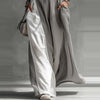 Off-Shoulder Color-Block Flared Maxi Dress with Pockets | 5 Colors by FitiqueFit