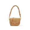 Women's Leather Round Casual Shoulder Crossbody Bag