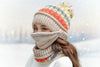 Winter Plush Knitted Hat – Soft Warm Knit Beanie for Cold Weather by FitiqueFit