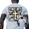 Southern Charm Fishing Shirt – Camo Cross Antlers & Bass Graphic Tee by Dog Mom Hat