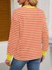 Striped Long Sleeve Casual T-Shirt by Simply Love