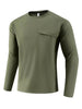 Men's Plus Size Long Sleeve T-Shirt with Pocket by Simply Love