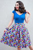 Isabel Top in Peacock Blue by Retrolicious