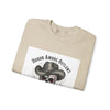 Honor Among Outlaws Crewneck, western skull art | gothic Americana, desert noir design by Tristan’s Treehouse