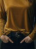 Full Size Velvet Long Sleeve T-Shirt Plus Size by Simply Love