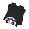 United by Baseball Tee | Patriotic Baseball Shirt, Vintage Red White Blue by Tristan’s Treehouse
