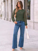 Lace Sleeve Crew Neck T-Shirt by Simply Love