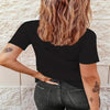 Women's Printed Crew-Neck Plus-Size Short-Sleeve Top by My Store