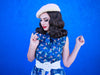 Festive Fox Bow Top - Plus Sizes only by Retrolicious
