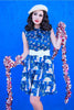Festive Fox Bow Top - Plus Sizes only by Retrolicious
