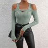 Women's Ribbed Long Sleeve Top by FitiqueFit