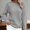 Women’s Textured Crew‑Neck Pullover Top by FitiqueFit