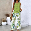Women's 3D Print Two-Piece Vest & Pants Set – 12 Prints S–5XL by FitiqueFit