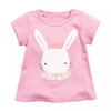 Children's Cute Bunny Applique Round Neck T-Shirt by Simply Love