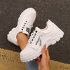 Women’s Lace‑Up Side‑Zipper Sports Sneakers by FitiqueFit