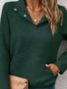 Textured Quarter Snap Sweatshirt by Wild and Free Boutique