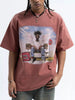 Men's Graphic Oversized Washed T-Shirt by Simply Love