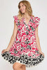 New Summer Floral Ruffled Cap Sleeve Tiered Dress – Feminine and Playful Floral Dress with Ruffled Cap Sleeves by Stevvex