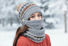 Winter Plush Knitted Hat – Soft Warm Knit Beanie for Cold Weather by FitiqueFit
