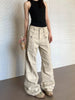 Women’s Straight Leg Slightly Flared Washed Casual Pants by FitiqueFit