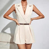 Women’s Elegant Pleated Wide Leg Jumpsuit by FitiqueFit