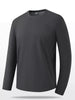 Men's Plus Size Solid Color Long Sleeve Casual T-Shirt by Simply Love