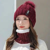 Women’s Winter Beanie Hat & Scarf – Warm Knitted Skull Cap Style by FitiqueFit