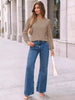 Lace Sleeve Crew Neck T-Shirt by Simply Love