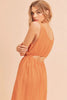 Side Slit Round Neck Sleeveless Tank Maxi Comfortable Dress For Women, Effortless Style, Perfect for Warm Weather by Stevvex