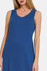 Scoop Neck Wide Strap Tank Dress – Simple, Comfortable, and Versatile Scoop Neck Design for All-Day Wear by Stevvex