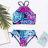 Girls Swimsuit Kids Swimwear Cute Print Kids Bikini Sets Girls Swimsuits Two Piece Bathing Suit Sets 3D Printed Swimwear Ruffle Style Children Swimwear Kids Beach Wear 2-16 Year by Stevvex